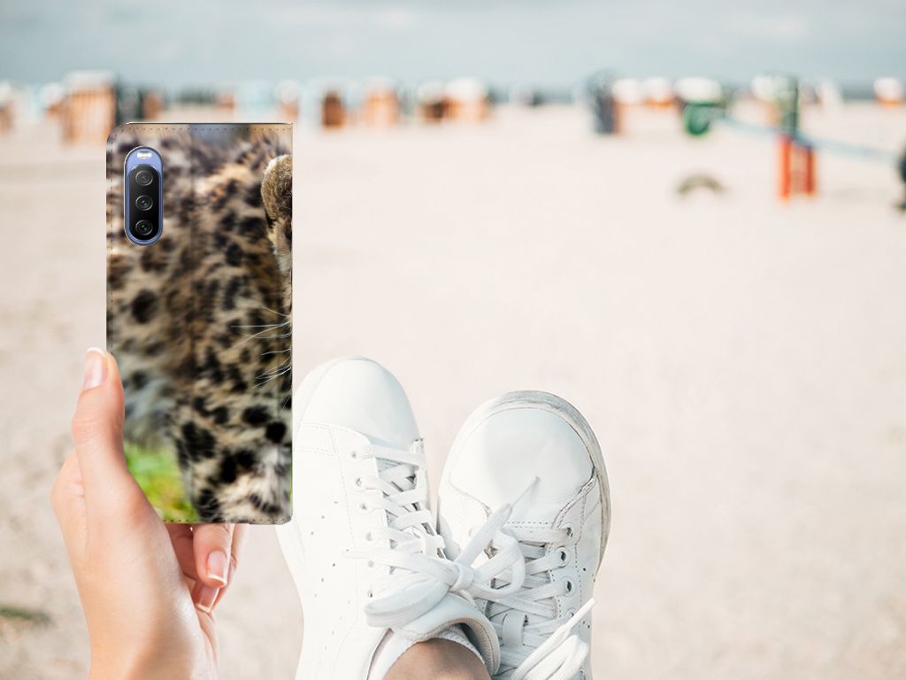 Sony Xperia 10 III Hoesje maken Baby Luipaard - B2C Telecom