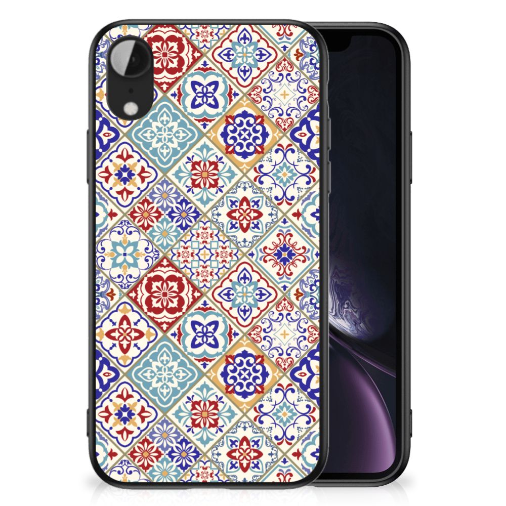 Apple iPhone XR Marmeren Print Telefoonhoesje Tiles Color