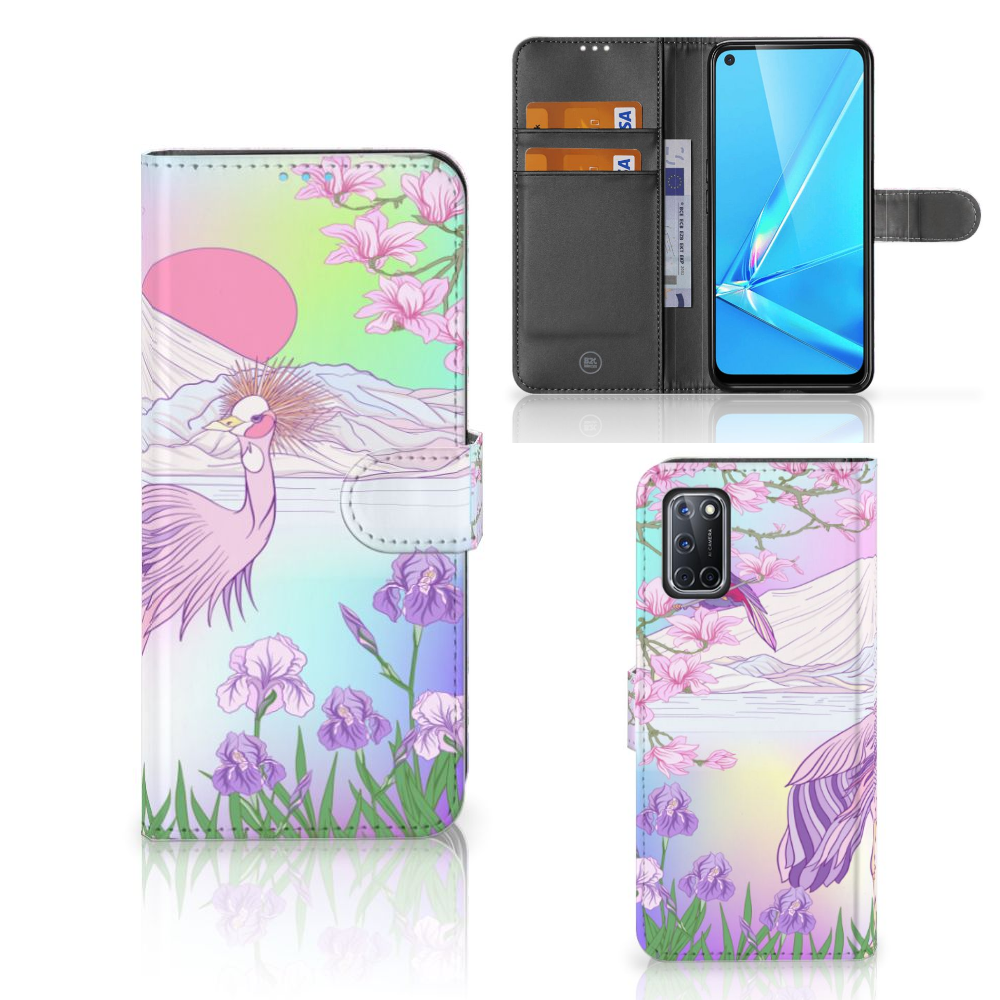 OPPO A72 | OPPO A52 Telefoonhoesje met Pasjes Bird
