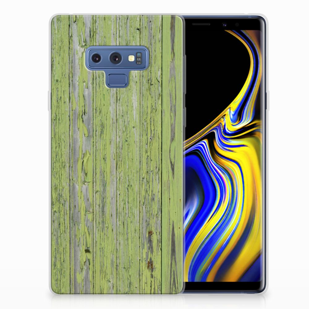 Samsung Galaxy Note 9 Bumper Hoesje Green Wood
