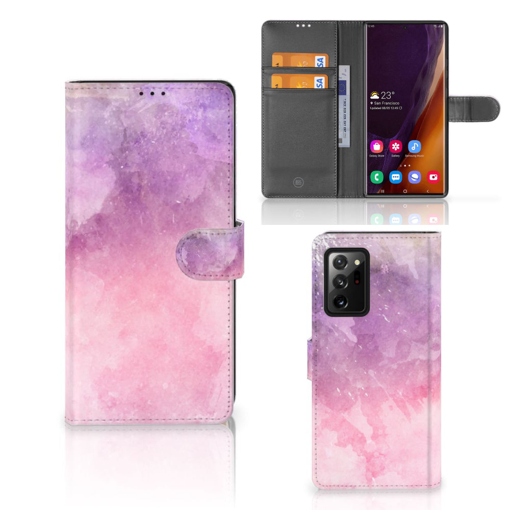 Hoesje Samsung Galaxy Note20 Ultra Pink Purple Paint