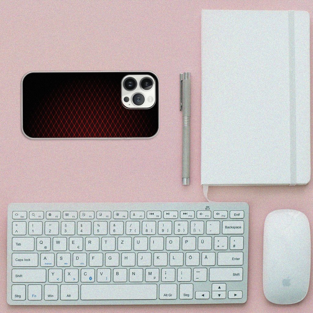iPhone 13 Pro Max TPU bumper Geruit Rood B2C Telecom