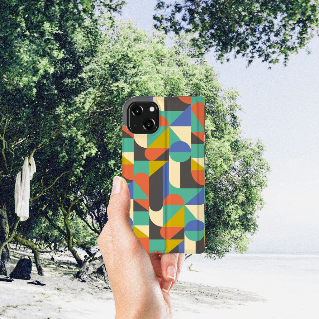iPhone 13 Hoesje met Magneet Funky Retro