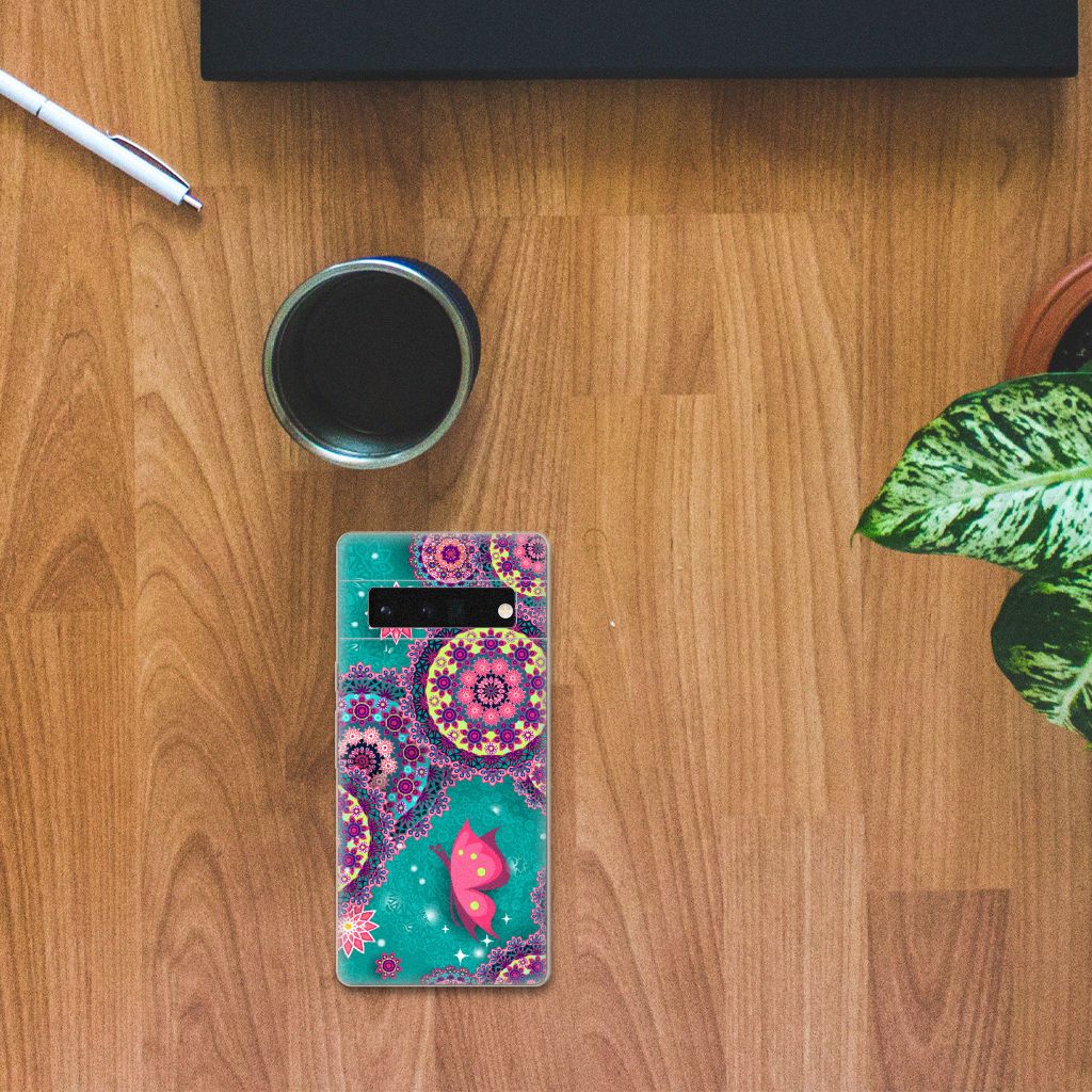 Google Pixel 6 Pro Hoesje maken Cirkels en Vlinders B2C Telecom