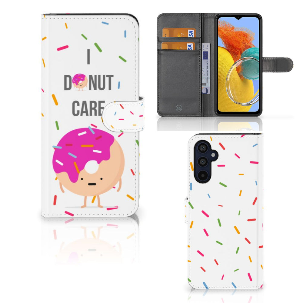 Samsung Galaxy M14 Book Cover Donut Roze