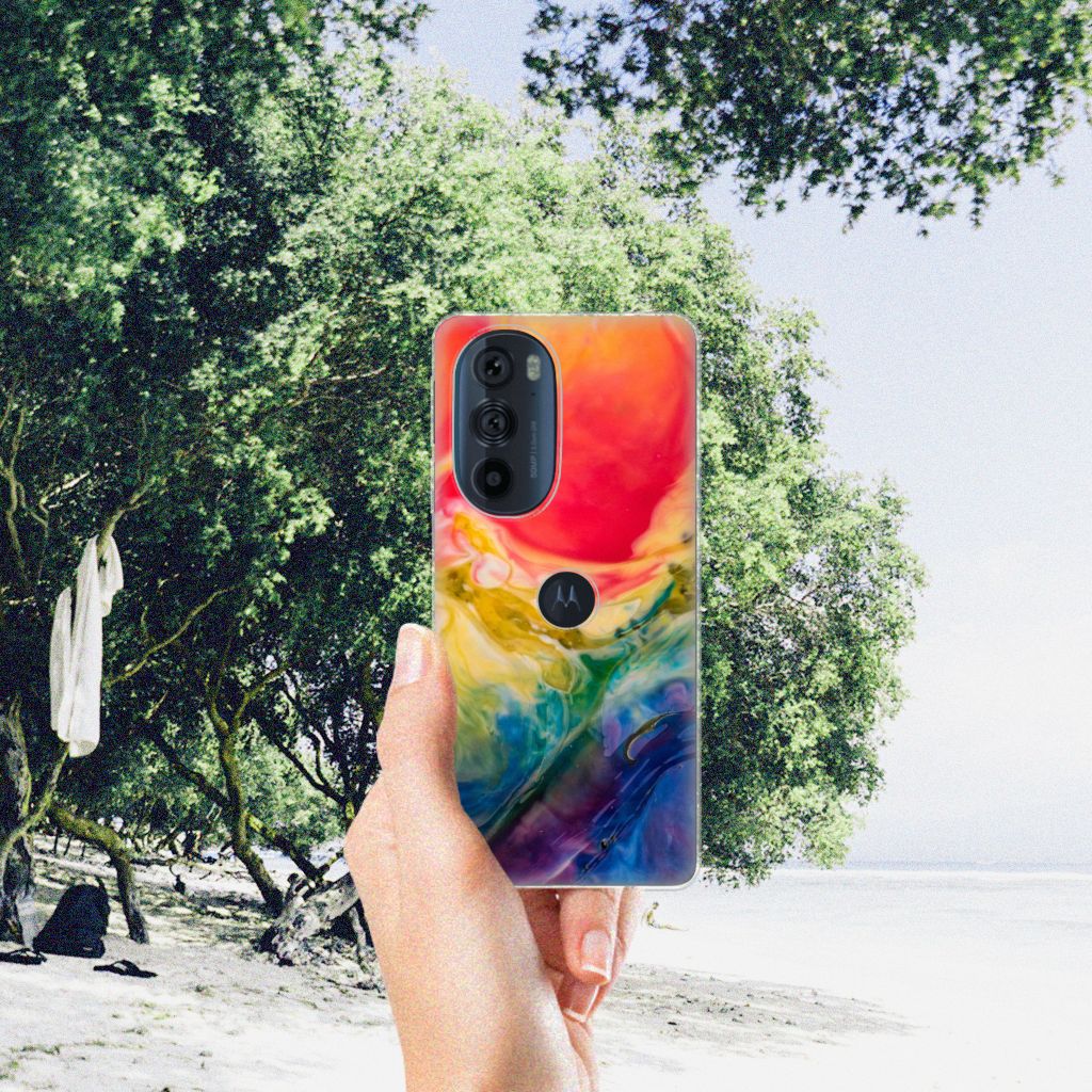 Hoesje maken Motorola Edge 30 Pro Watercolor Dark B2C Telecom