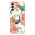 TPU Hoesje voor Samsung Galaxy A14 5G Pink Peacock met kleurrijk pauwen- en bloemenontwerp