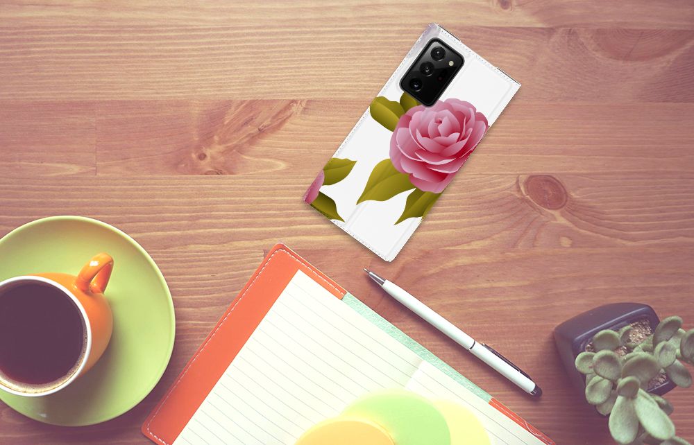 Samsung Galaxy Note 20 Ultra Smart Cover Roses - B2C Telecom