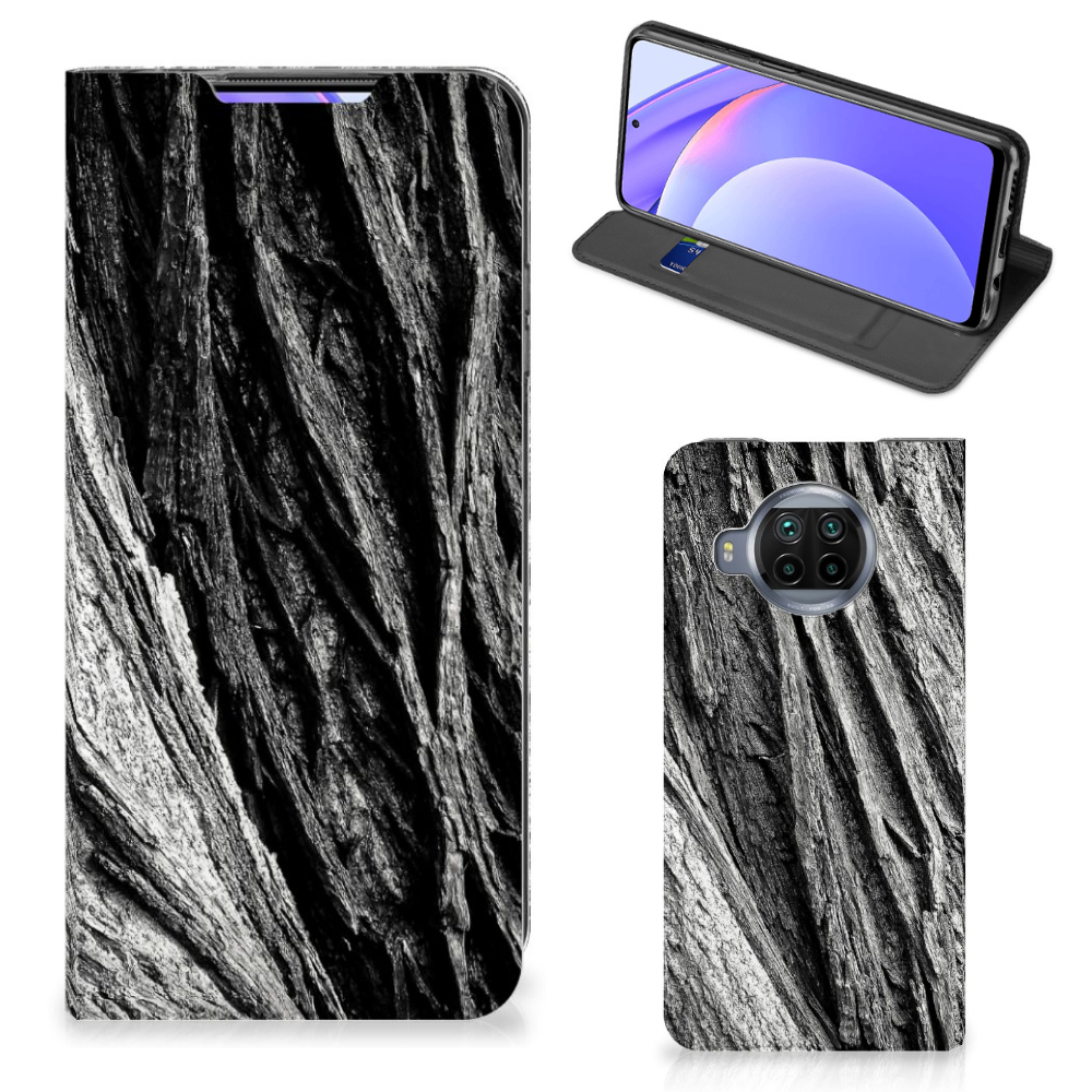 Book Wallet Case Xiaomi Mi 10T Lite Boomschors Grijs - B2C Telecom