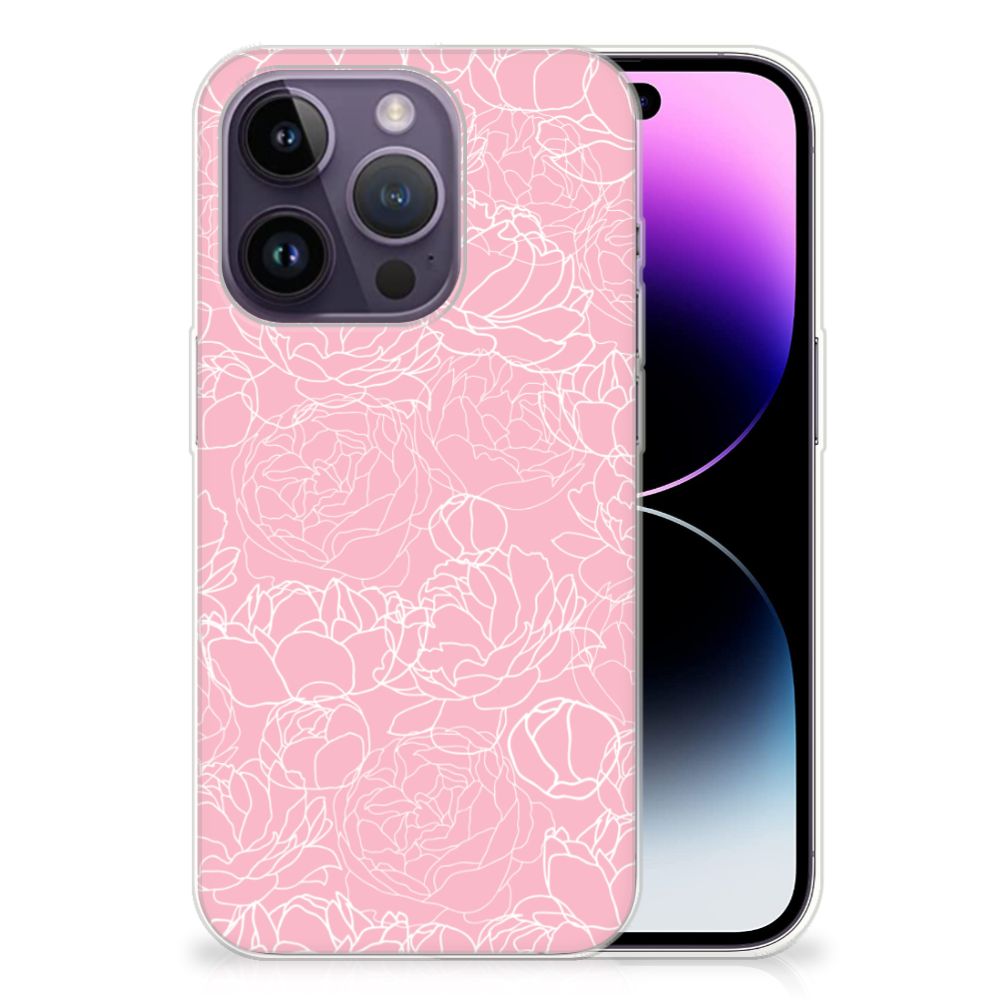 Apple iPhone 14 Pro TPU Case White Flowers B2C Telecom
