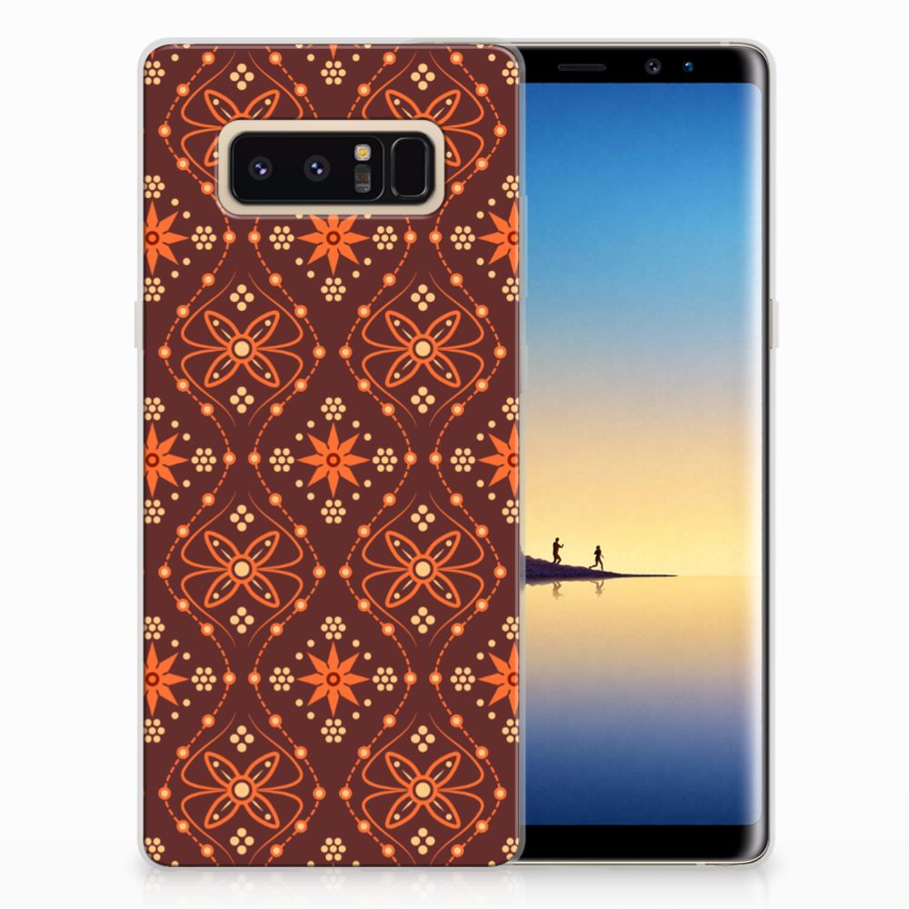 Samsung Galaxy Note 8 TPU bumper Batik Brown
