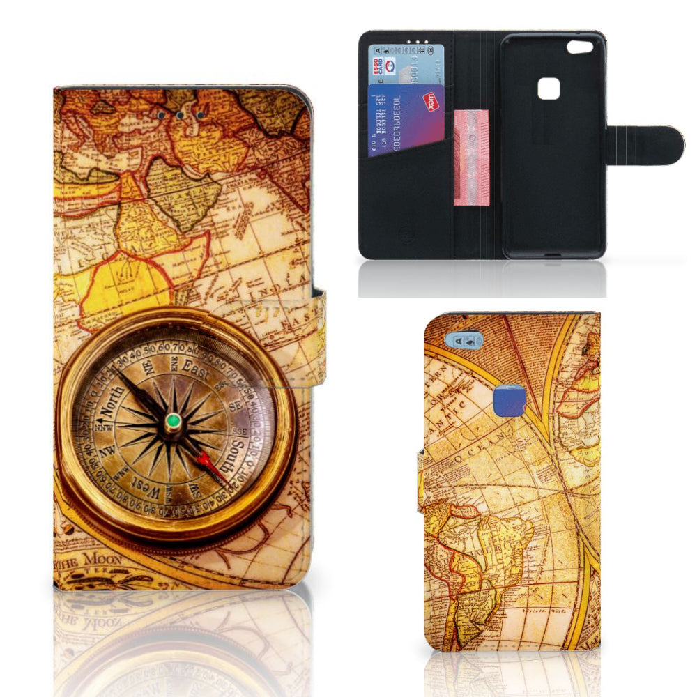 Huawei P10 Lite Flip Cover Kompas