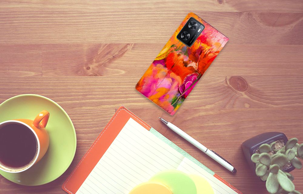 Bookcase OPPO A57 | A57s | A77 4G Tulips - B2C Telecom