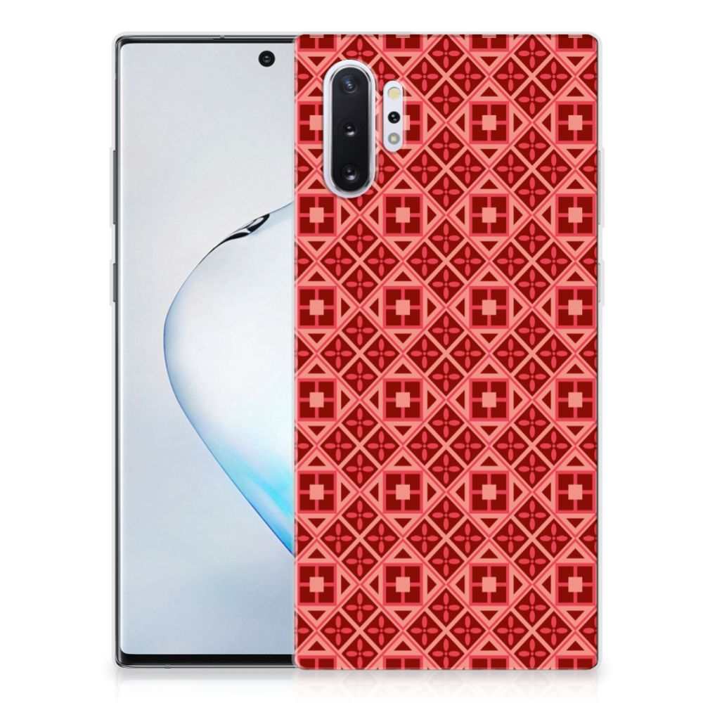 Samsung Galaxy Note 10 Plus TPU bumper Batik Rood