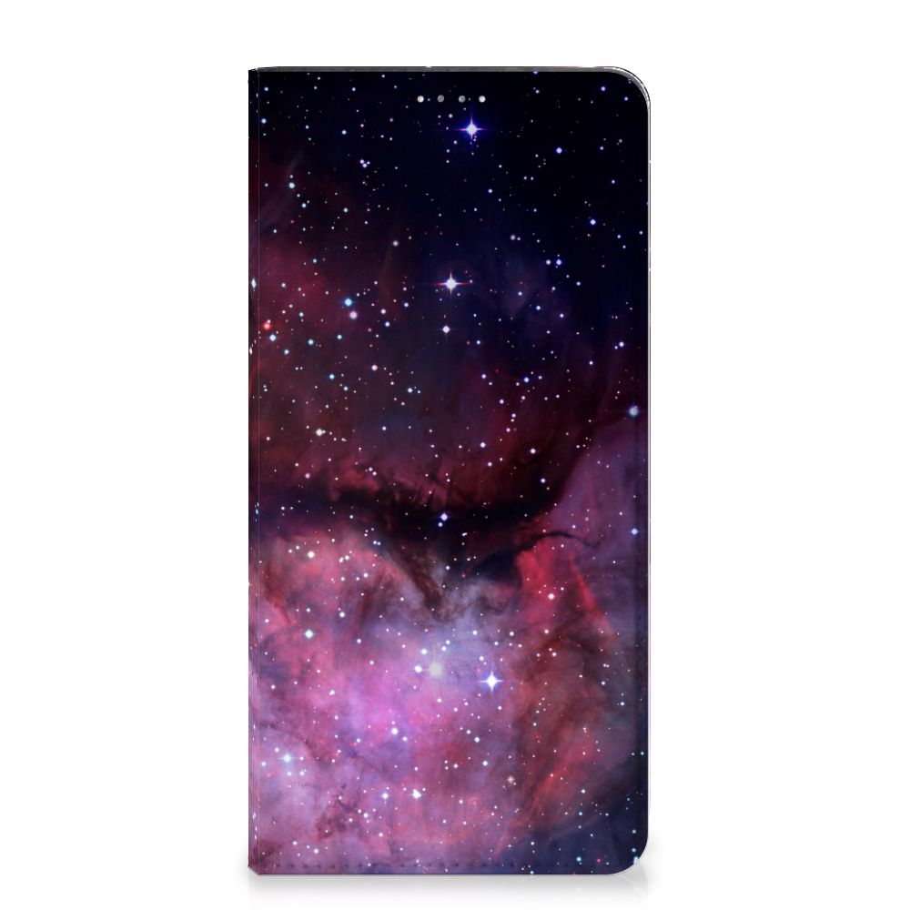 Stand Case voor Samsung Galaxy A14 5G Galaxy met een heelal design vol sterren en kleurige nevel.