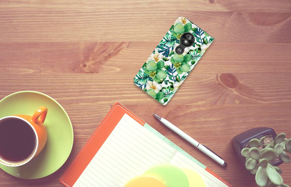 Motorola Moto E5 Play Smart Cover Orchidee Groen