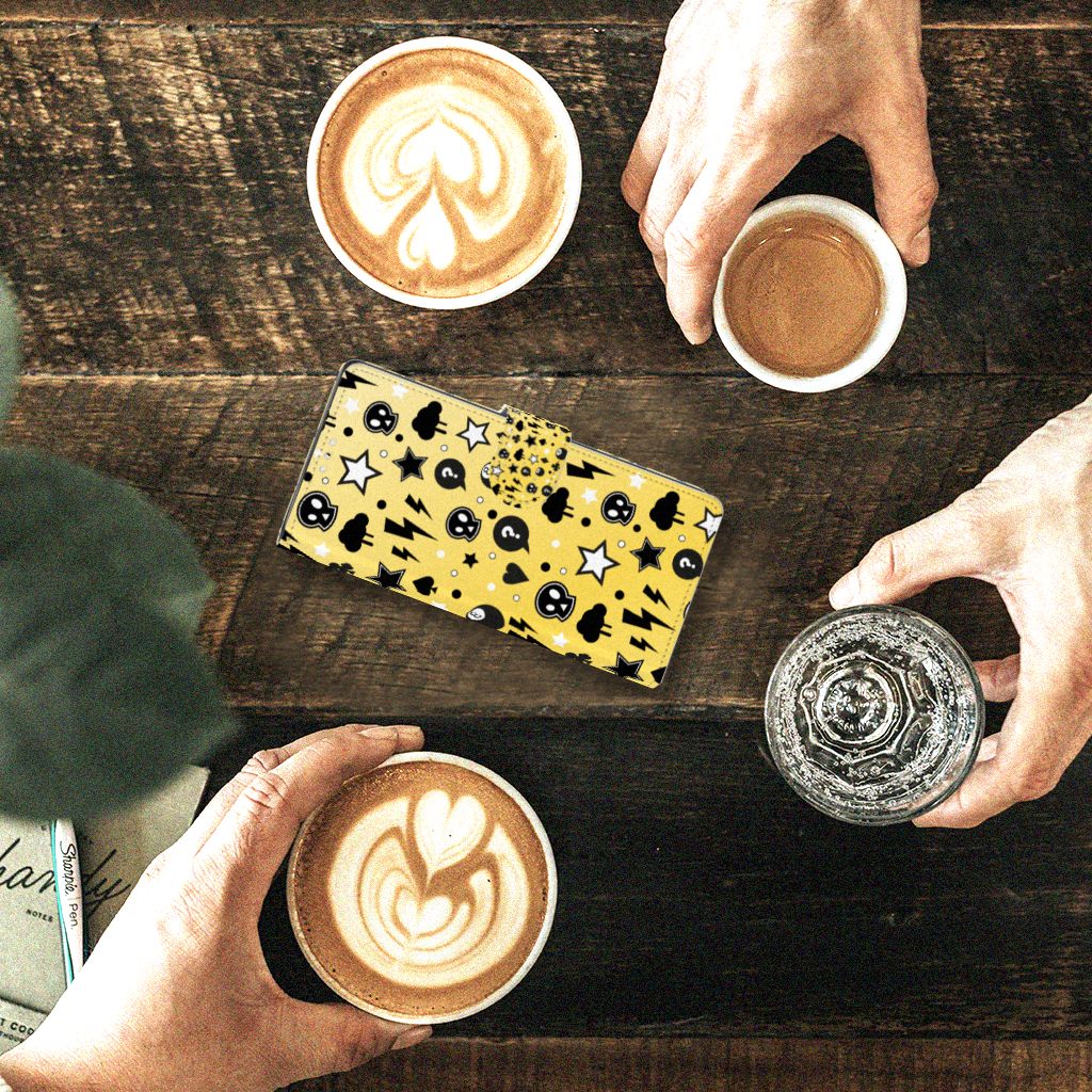 Telefoonhoesje met Naam Samsung Galaxy Note 10 Punk Geel