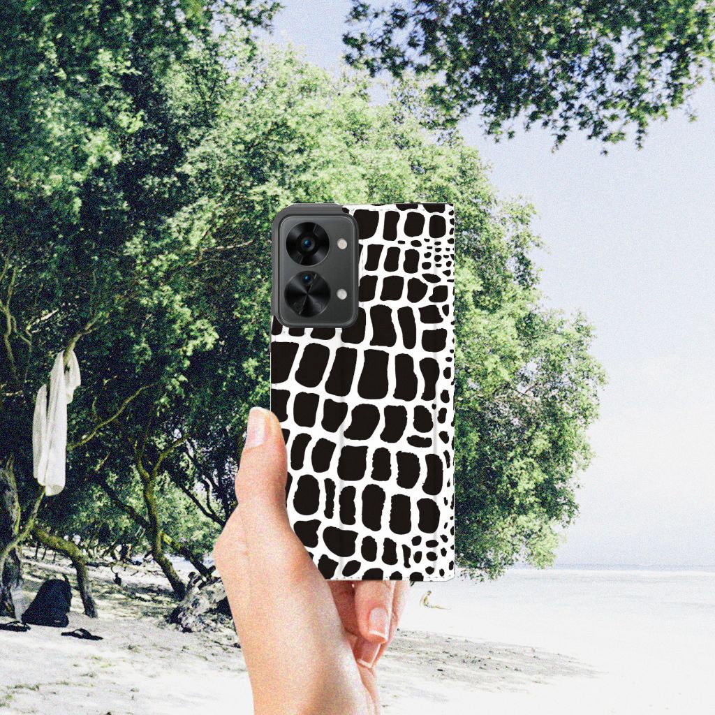 OnePlus Nord 2T Hoesje maken Slangenprint - B2C Telecom