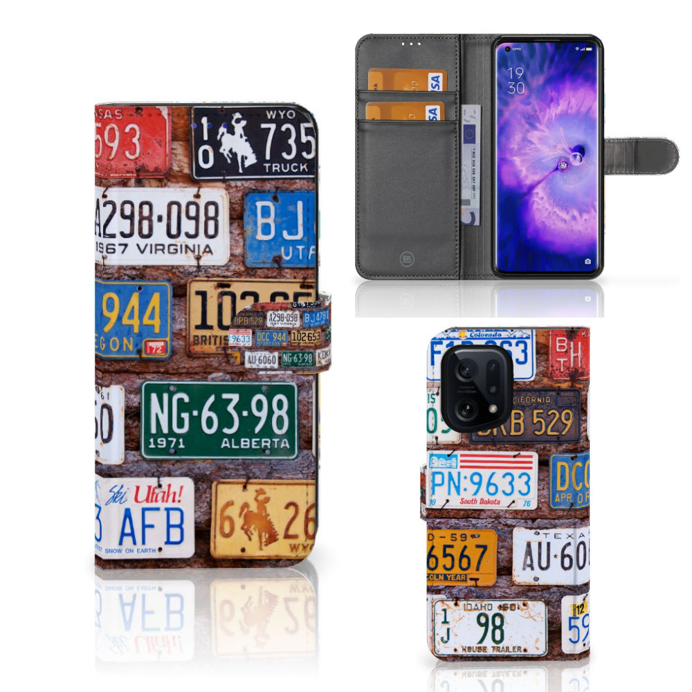OPPO Find X5 Telefoonhoesje met foto Kentekenplaten