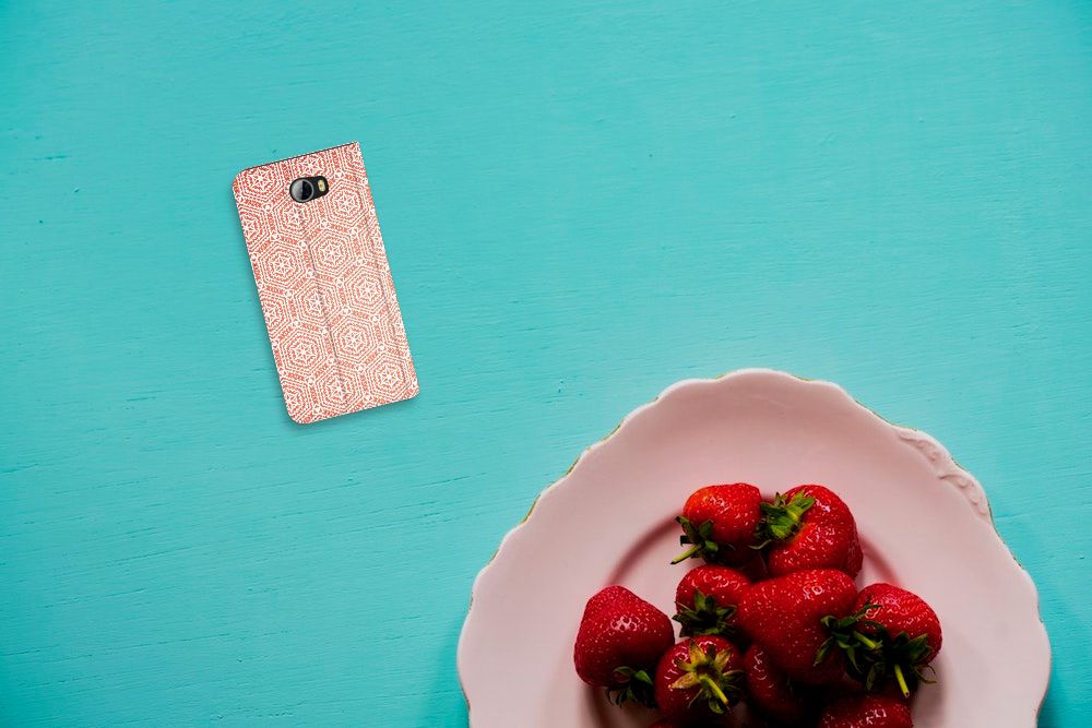Huawei Y5 2 | Y6 Compact Hoesje met Magneet Pattern Orange