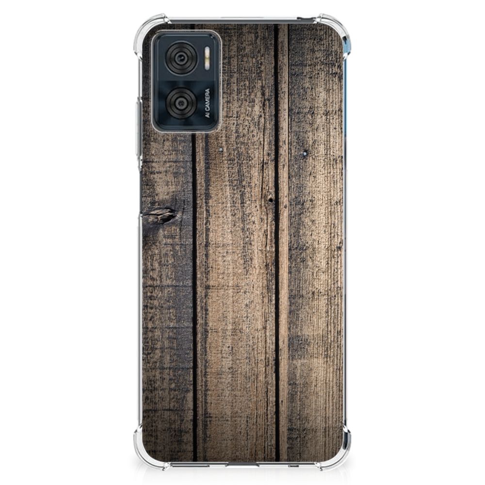 Motorola Moto E22 | E22i Stevig Telefoonhoesje Steigerhout