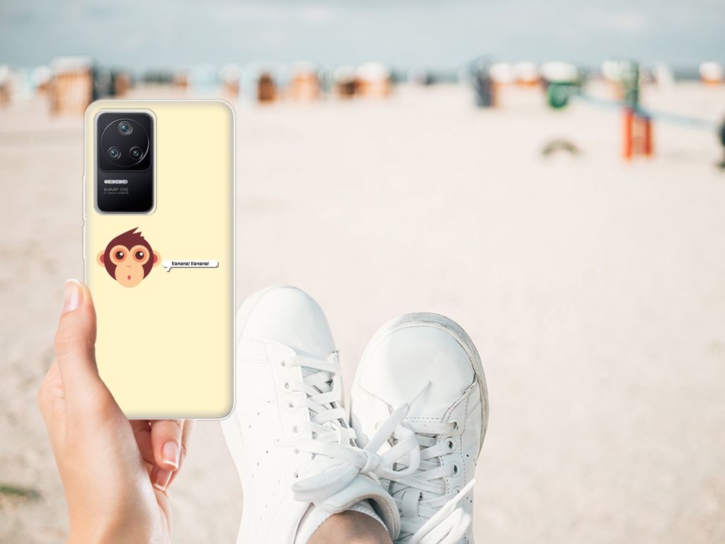 Xiaomi Poco F4 Telefoonhoesje met Naam Monkey B2C Telecom