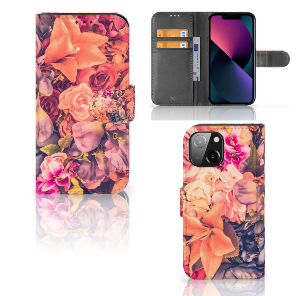 iPhone 13 Mini Hoesje Bosje Bloemen