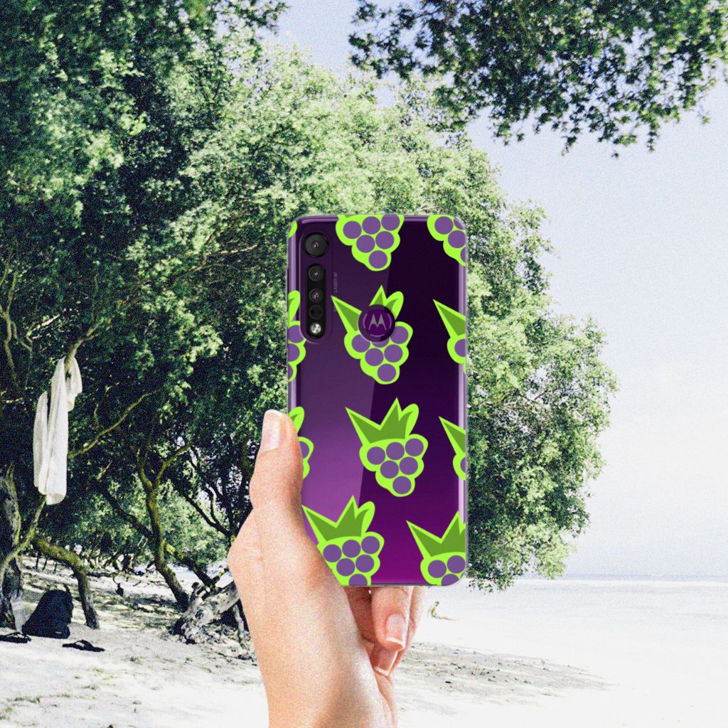 Motorola One Macro Siliconen Case Druiven B2C Telecom