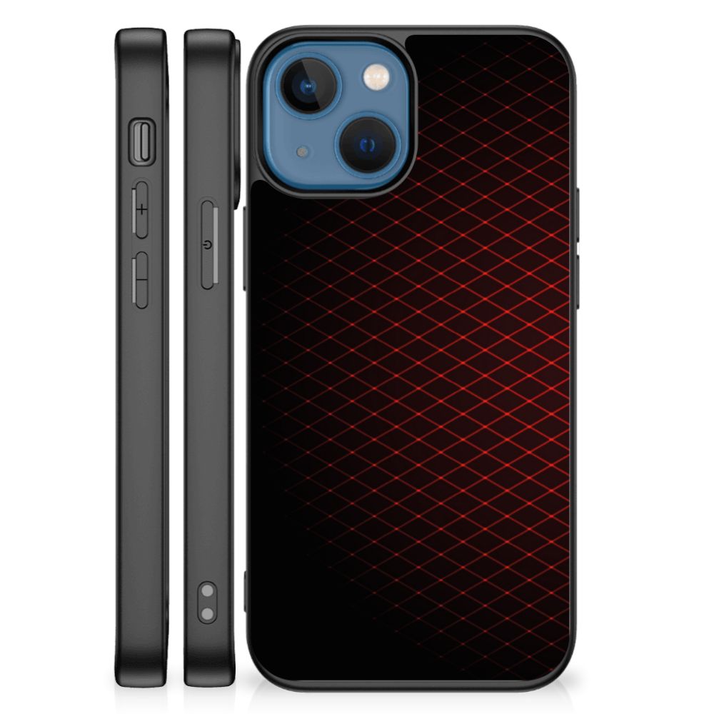 Apple iPhone 13 mini Back Case Geruit Rood B2C Telecom