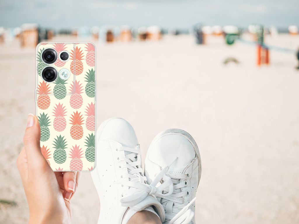 OPPO Reno8 Pro Siliconen Case Ananas B2C Telecom