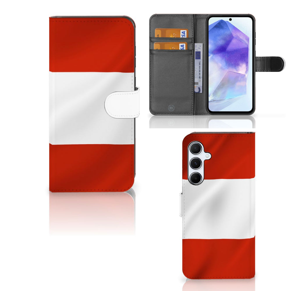 Samsung Galaxy A55 Bookstyle Case Oostenrijk