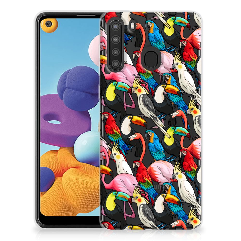 Samsung Galaxy A21 TPU Hoesje Birds