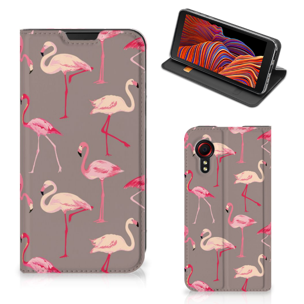 Samsung Galaxy Xcover 5 Hoesje maken Flamingo - B2C Telecom
