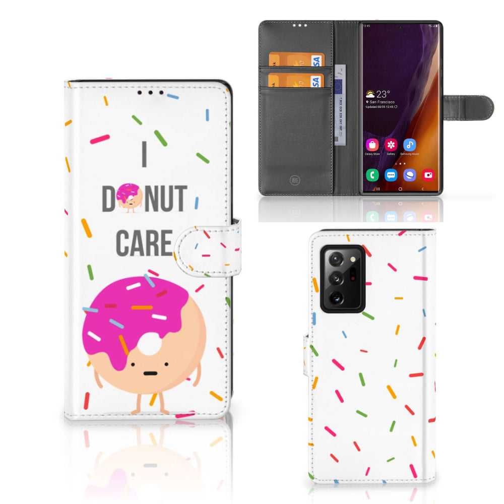 Samsung Galaxy Note20 Ultra Book Cover Donut Roze