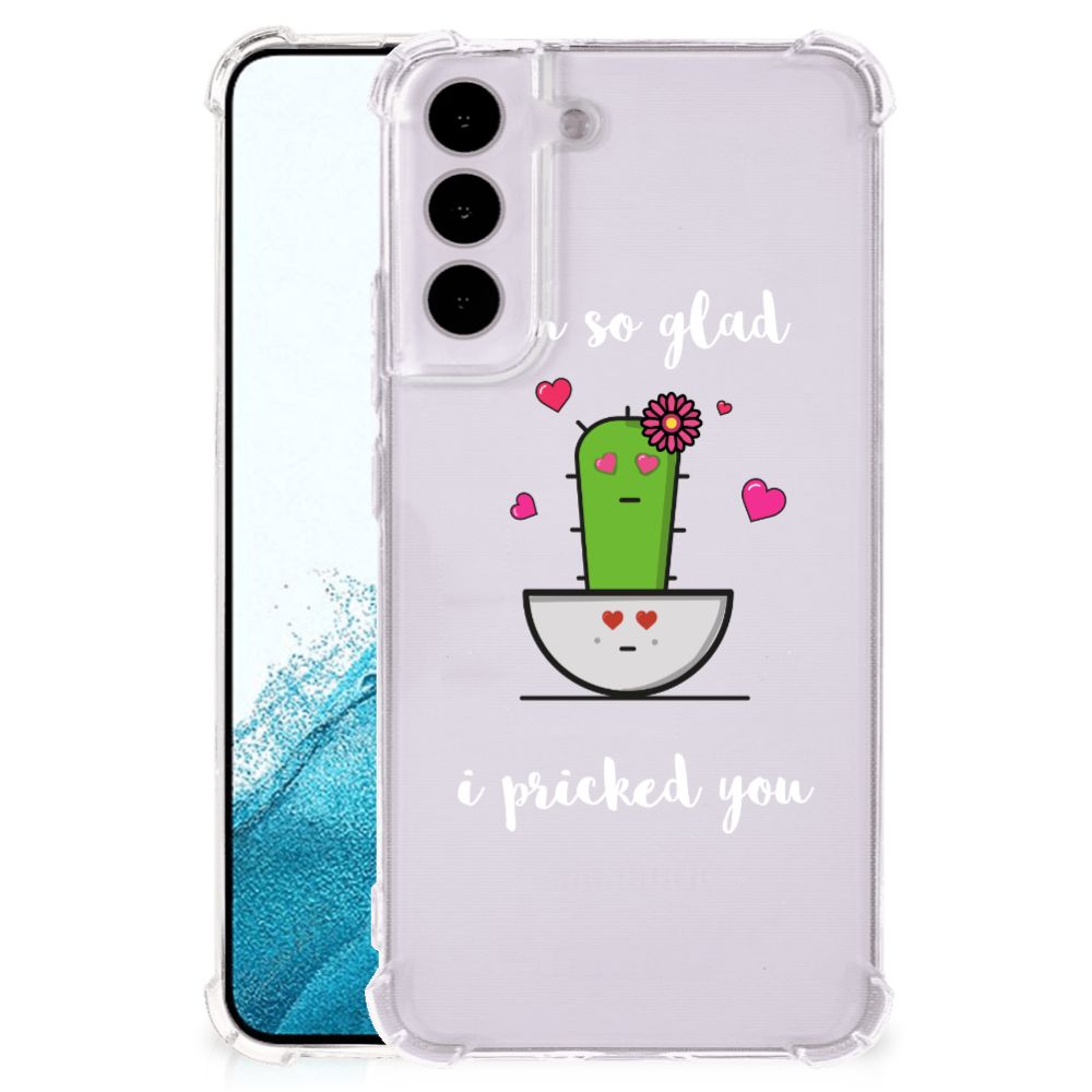 Samsung Galaxy S22 Stevig Bumper Hoesje Cactus Glad