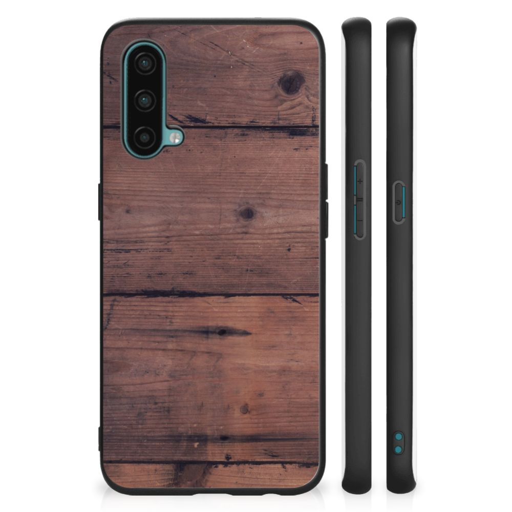 OnePlus Nord CE 5G Houten Print Telefoonhoesje Old Wood B2C Telecom