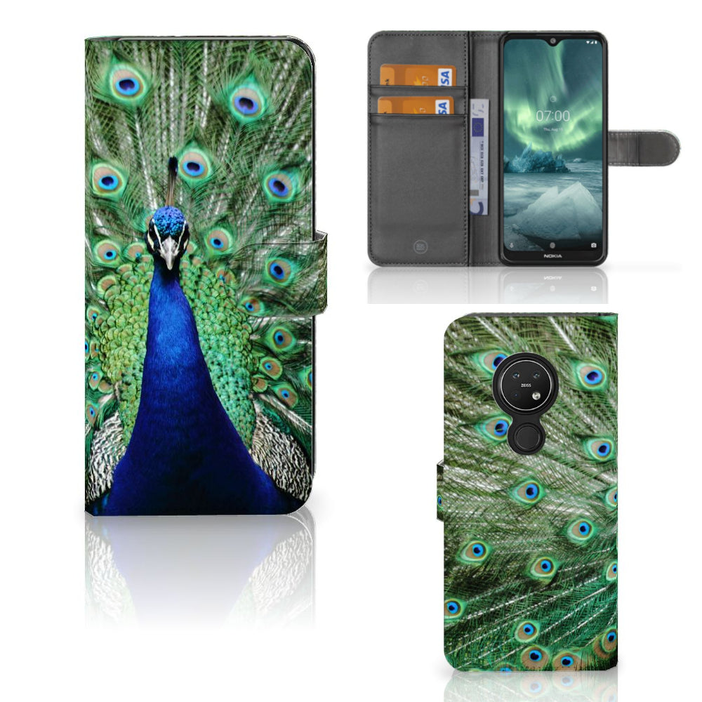 Nokia 7.2 | Nokia 6.2 Telefoonhoesje met Pasjes Pauw