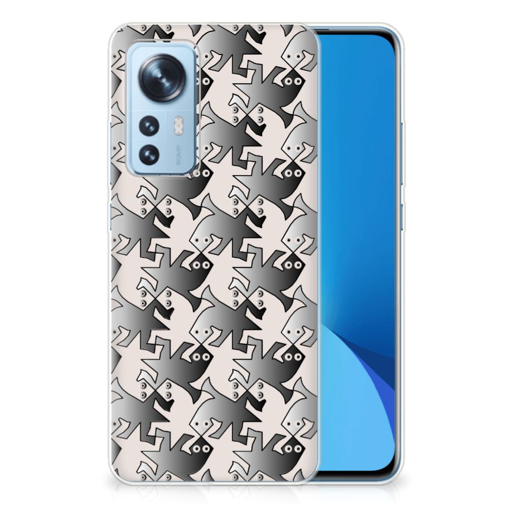 Xiaomi 12 | 12X TPU Hoesje Salamander Grey B2C Telecom