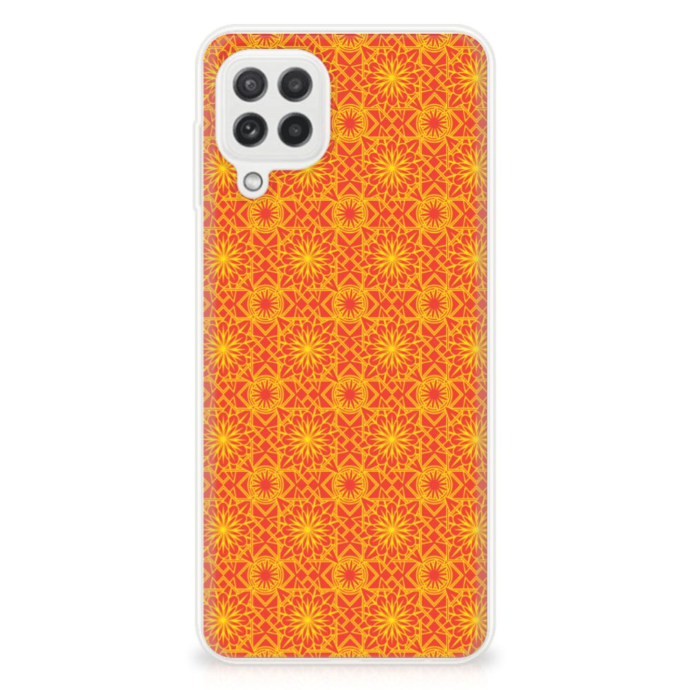 Samsung Galaxy A22 4G | M22 TPU bumper Batik Oranje B2C Telecom