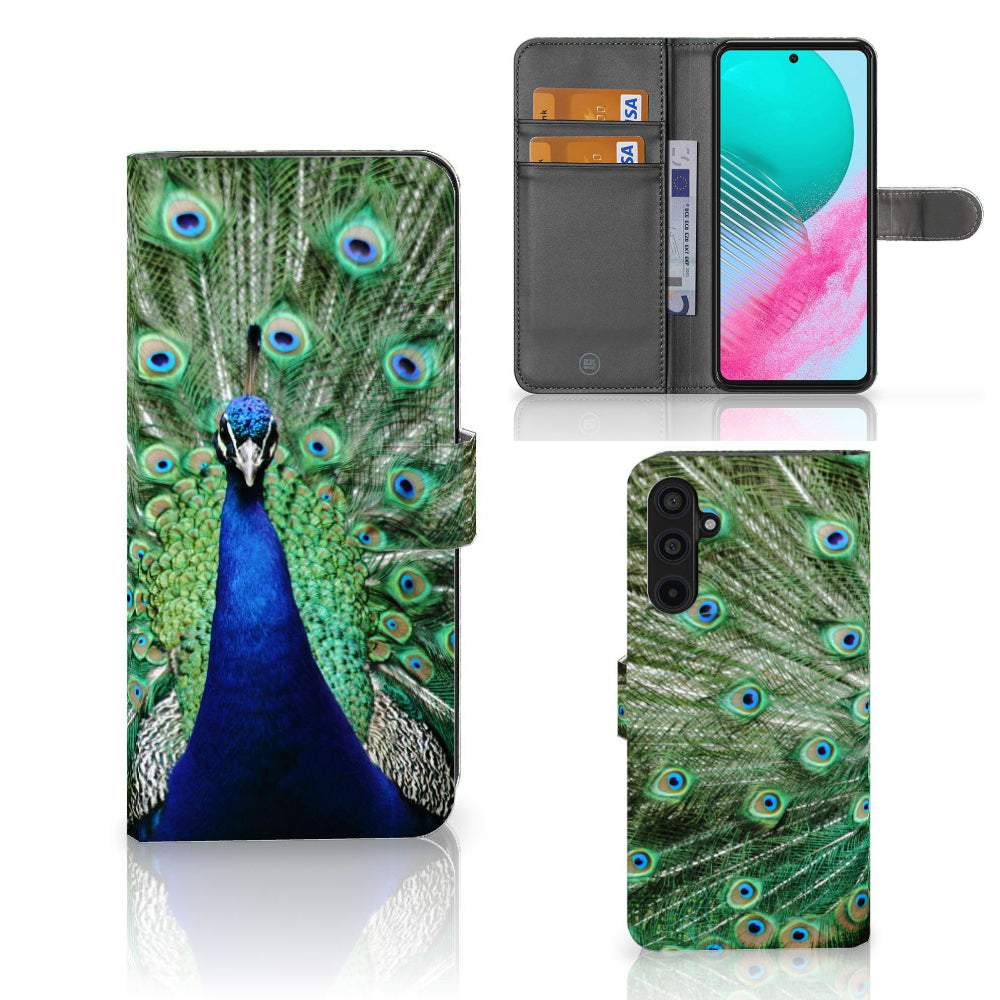 Samsung Galaxy M54 Telefoonhoesje met Pasjes Pauw