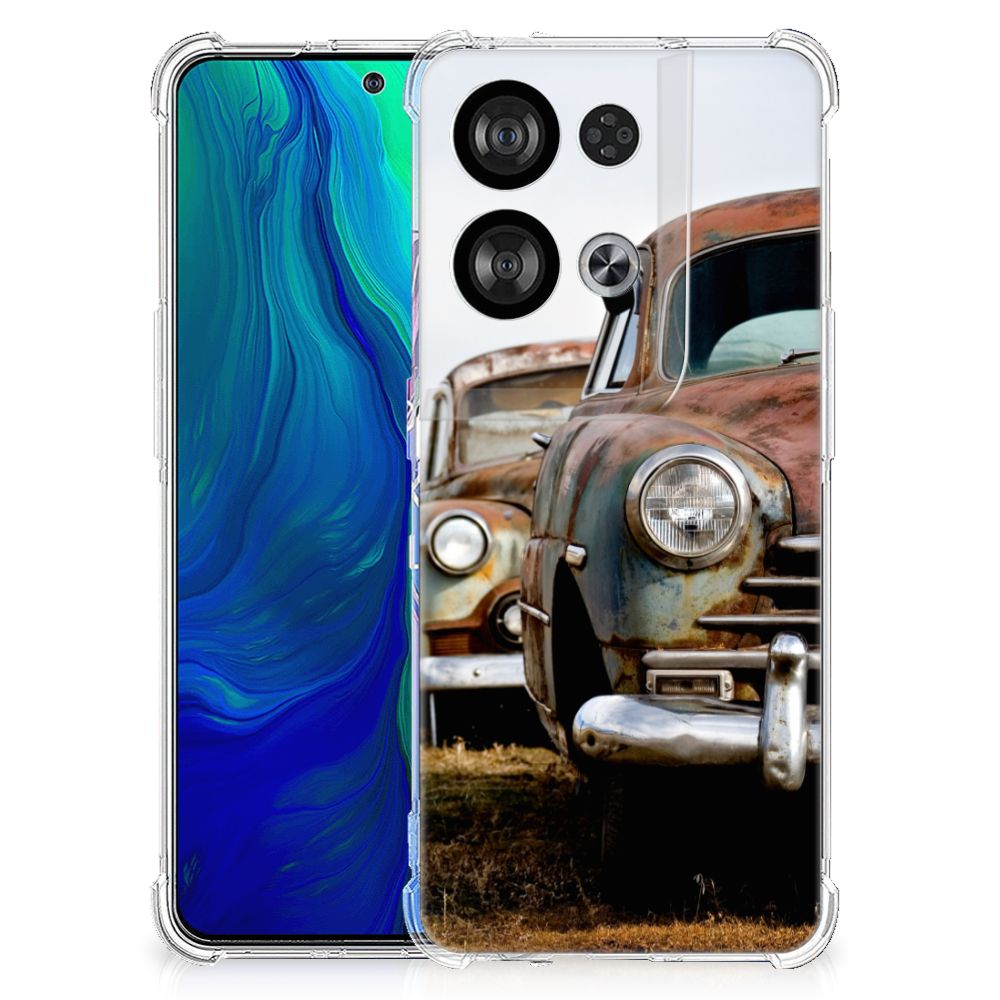 OPPO Reno8 Anti-shock Hoesje met foto Vintage Auto B2C Telecom