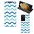 Samsung Galaxy S21 Ultra Hoesje met Magneet Zigzag Blauw - B2C Telecom
