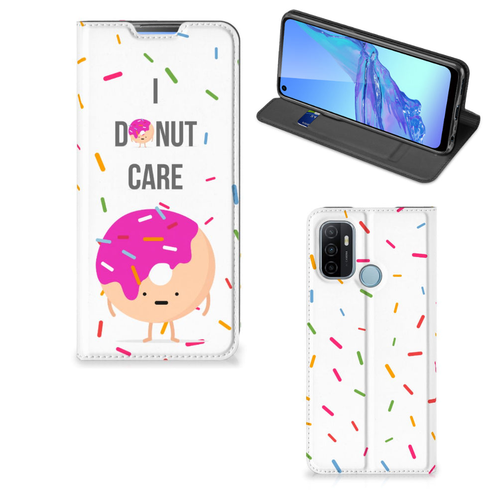OPPO A53 | A53s Flip Style Cover Donut Roze