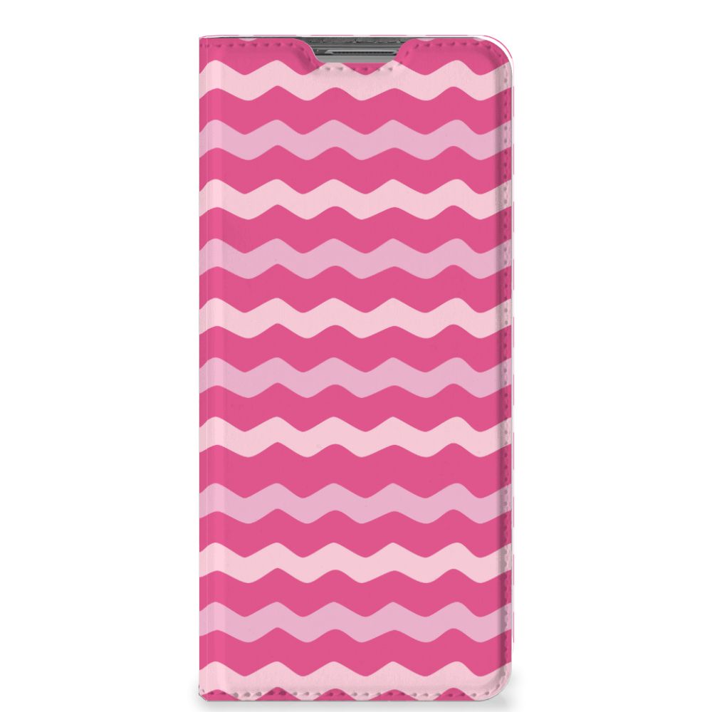 OPPO Find X5 Hoesje met Magneet Waves Pink - B2C Telecom