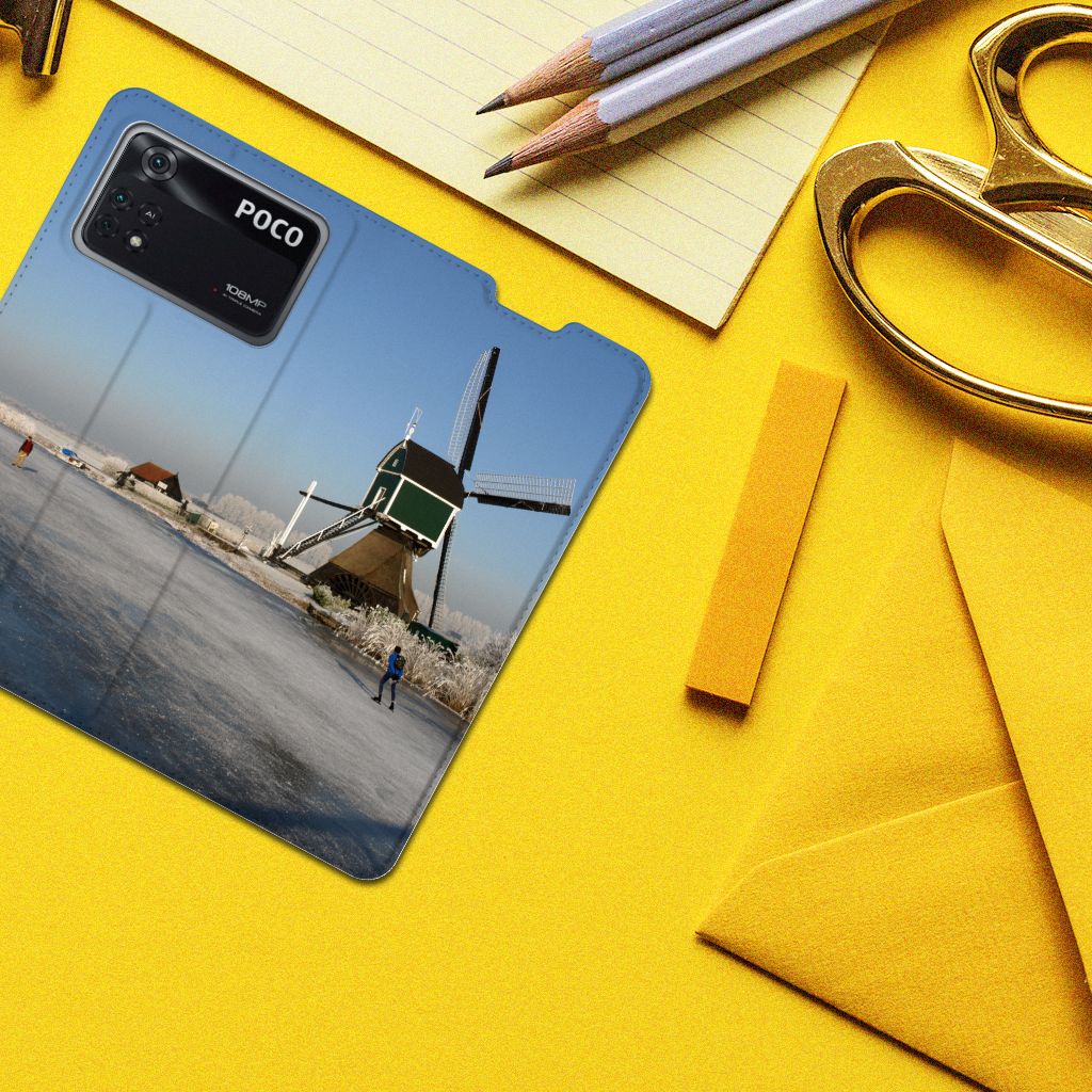 Poco X4 Pro 5G Book Cover Schaatsers - B2C Telecom