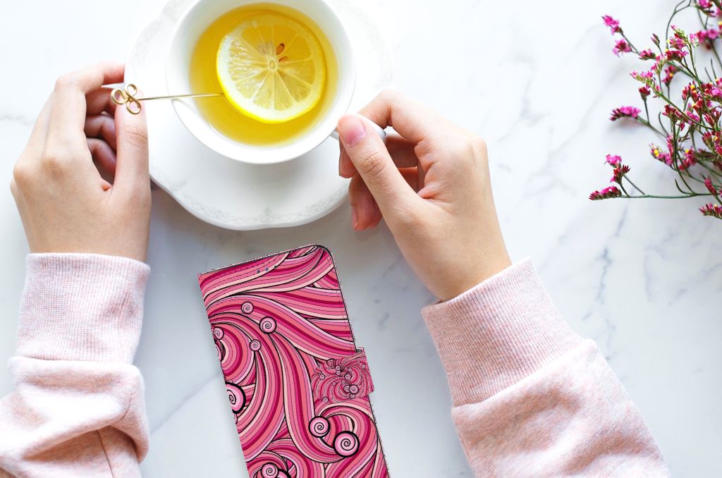 Motorola Moto G22 Hoesje Swirl Pink