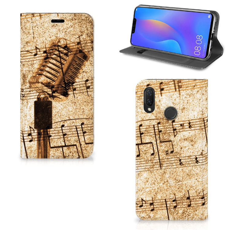 Huawei P Smart Plus Stand Case Bladmuziek