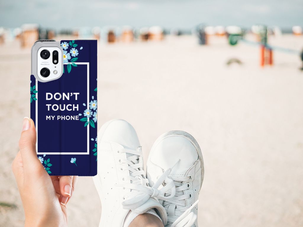 OPPO Find X5 Pro Design Case Flowers Blue DTMP - B2C Telecom