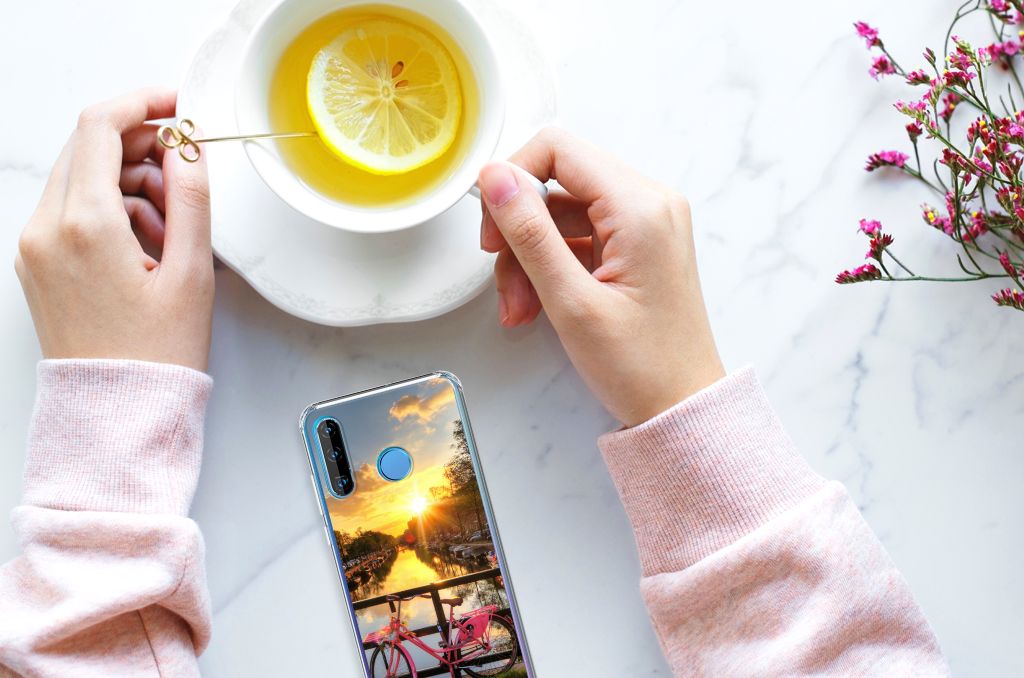 Huawei P30 Lite Telefoonhoesje met valbescherming Amsterdamse Grachten