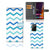 Samsung Galaxy Note20 Ultra Telefoon Hoesje Zigzag Blauw